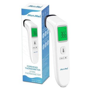 Безконтактний термометр для дорослих і дітей MomMed з РК-дисплеєм