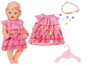 Безпл. доставка плаття для ляльки бебі борн baby born ZAPF 824481