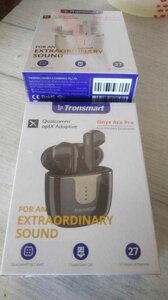 Бездротові навушники Tronsmart Onyx Ace PRO 2022 Bluetooth APTX Чорні