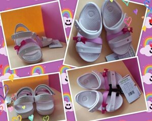 Босоніжки на дівчинку Crocs Kids Keeley Charm Sandal с8