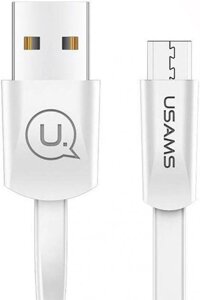 Дата кабель USAMS USSJ201 USB to microusb 2 A (1.2m) (білий) 682902