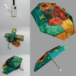 Гарна жіноча парасолька від дощу, якісна тканина, спиці антивітер