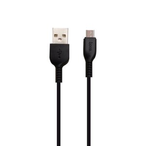 Кабель USB hoco X13 USB micro USB чорний