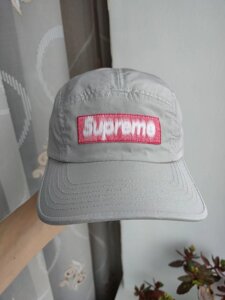 Кепка бейсболка Supreme Reverse Label Camp 5 panel cap п'ятиклинка