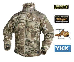 Кофта подвійний фліс хелікон multicam, helikon tex liberty мультикам