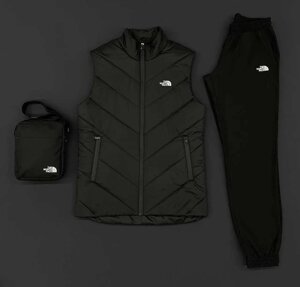 Комплект чоловічий демісезонний Жилетка Штани Барсетка TNF Nike костюм