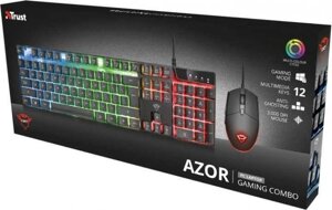 Комплект дротовий клавіатура+мишка Trust GXT 838 Azor Gaming Combo