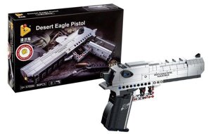 Конструктор 670006 Пістолет Desert Eagle 360 діт Пустунний орел лого