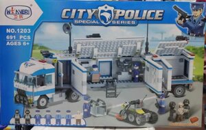 Конструктор City 1203 Поліція Пересувна поліцейська база Lego 691 д