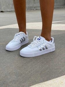 Кросівки Adidas Samba White/Silver | жіночі x