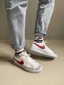 Кросівки Nike Blazer low 77 Vintage White/Red | Чоловічі/жіночі x