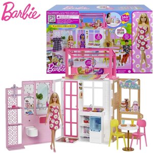 Ляльковий будиночок Барбі з лялькою Barbie Dollhouse with Doll HCD48