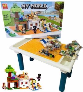 Лего столик з конструктором Столик з конструктором My World Minecraft