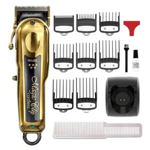 Машинка для стрижки волосся Wahl Magic Clip Cordless 5 star Black&amp, Gold