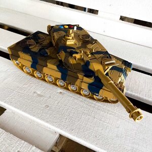 Модель танка дитяча серія Автопром кольору хакі зі світів і звук.