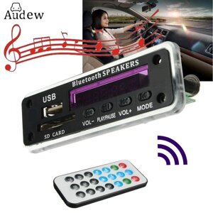 MP3 плеєр-модуль декодер з пультом ДК і USB SD FM 5-12В Bluetooth годинник