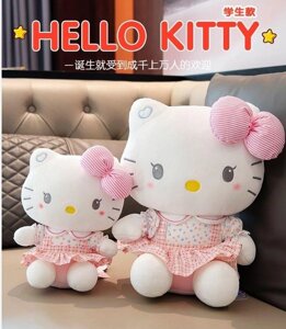 М'яка іграшка Кітті 45 см Плюшева кішечка Hello Kitty іграшка котик