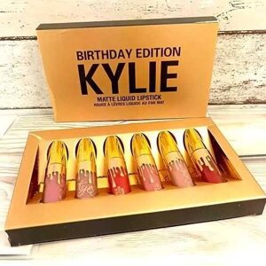 Набір рідких матових помад Кайлі KYLIE Birthday Edition 6 в 1 є опт