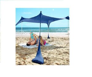 Навес палатка Пляжний намет SUN NINJA + з лопатою для піску 225x210 см