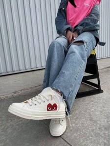 Найнижчі жіночі кеди Converse Des Garcons White EUR 44 конверсі