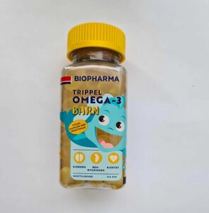 Омега 3 для дітей / Риб'ячий жир Норвегія / Омега 3 для дітей Biopharma