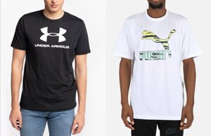 Оригінал Футболка Puma Under Armour Tie Graphic Sportstyl Logo Tee