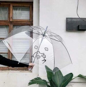 ОРИГІНАЛЬНІ силіконові прозорі парасольки тростини з РИСУНКАМ. 3 різновиди