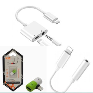 Перехідник iPhone на AUX Jack 3.5mm lighting для навушників із живленням