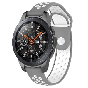 Ремінець BeWatch sportstyle для Samsung Galaxy Watch 46 мм СіроБілий