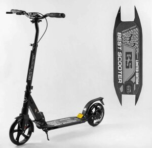 Самокат двоколісний Best Scooter колеса PU Ручне гальмо затискач керма