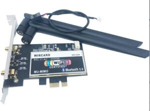 Мережева карта INTEL AX200 PCI-E 2 g-574m/5g 2400m 2 антени 15DB 2.4G/5