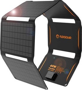 Складна сонячна панель Flexsolar FLC-E6 40W 28W USB Type-C 12V