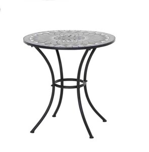 Стол столик Стіл для бістро Siena Garden Como Matt Black/Dark Grey