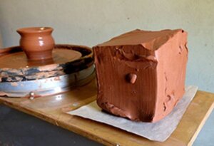 Теракотова глина 9 кг, природна глина, червона гончарна глина