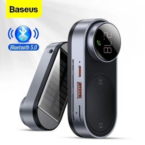 Трансмітер Baseus Solar модулятор FM заряджання AUX MP3 плеєр xiaomi 3S