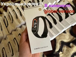 УКР МОВА Xiaomi Mi Smart Band 8 Black Global браслет мі Бенд 8 UA