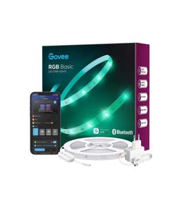 Розумна світлодіодна LED стрічка 15 метрів Govee RGB Bluetooth