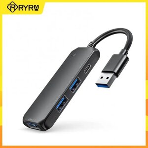 USB Hub Перехідник для MacBook Ноутбук Хаб USB — TypeC USB 3.0 (No27)