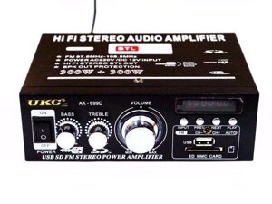 Підсилювач Звук UKC AK-699D FM USB Bluentooth 2x300 Вт Авто Підсилювач