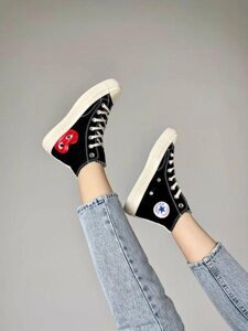 Високі жіночі кеди Converse Des Garcons Black EUR 44 конверсі