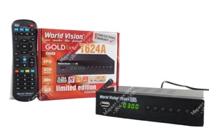 World Vision T624A DVB-T2 + навчальний пульт (43785)