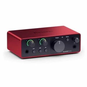 Звукова карта Focusrite Scarlett Solo, 2i2, 4і4 4th Gen