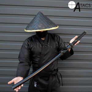 Самурайський меч KATANA No1 з чорним клинком + кейс подарунковий