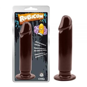 Анальна пробка з присоскою велика коричнева Chisa Evil Dildo Plug XL Talla