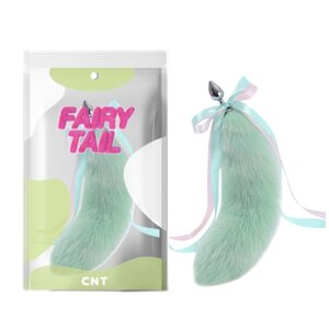 Анальна пробка із зеленим хутряним хвостом Agile Foxs Tail Plug 18.5 Talla