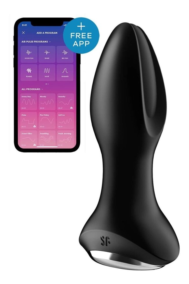 Анальная пробка Satisfyer Rotator Plug 2+ Black Talla від компанії TALLA - фото 1