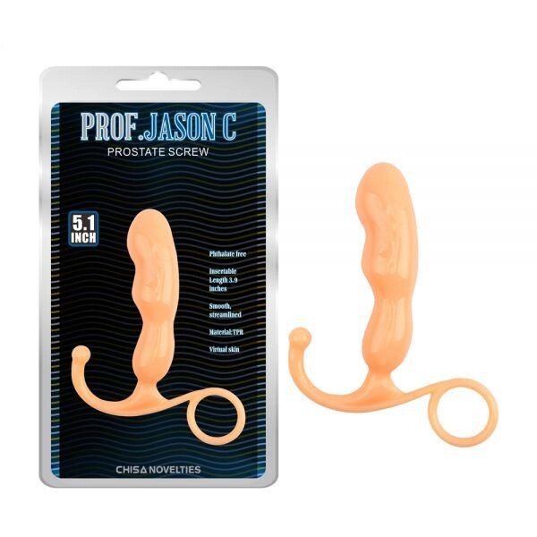 Анальний стимулятор для чоловіків бежевий Chisa Prostate Screw Talla від компанії TALLA - фото 1