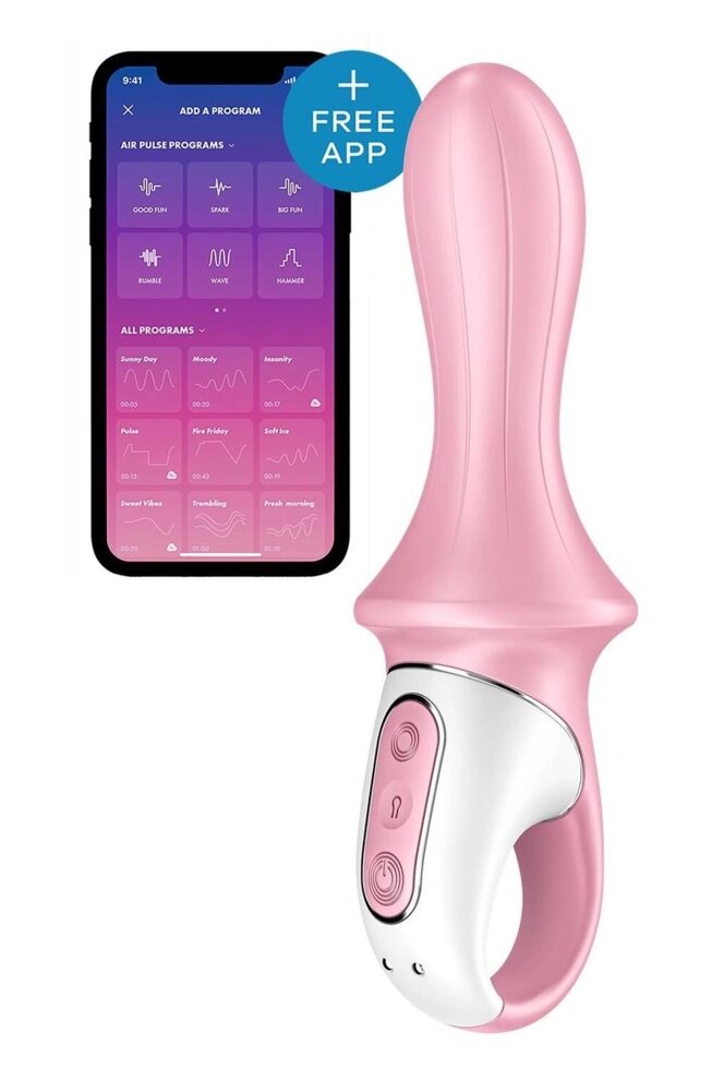 Анальний вібратор рожевого кольору Satisfyer Air Pump Booty 5+ Talla від компанії TALLA - фото 1