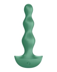 Анальний 12/3, 2 см стимулятор-намистини з двома моторами Satisfyer Lolli-Plug 2 (green) Пробка Лоллі Talla