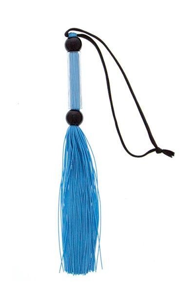 Батіг-флогер блакитного кольору для БДСМ GP SILICONE FLOGGER WHIP TALLA від компанії TALLA - фото 1